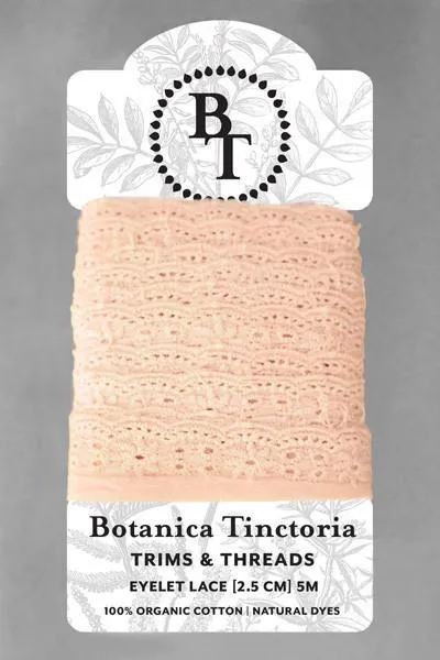 Vegetable Dyed Eyelet Lace-25mm