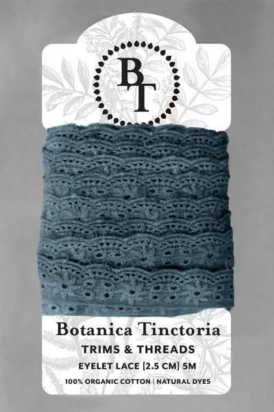 Vegetable Dyed Eyelet Lace-25mm
