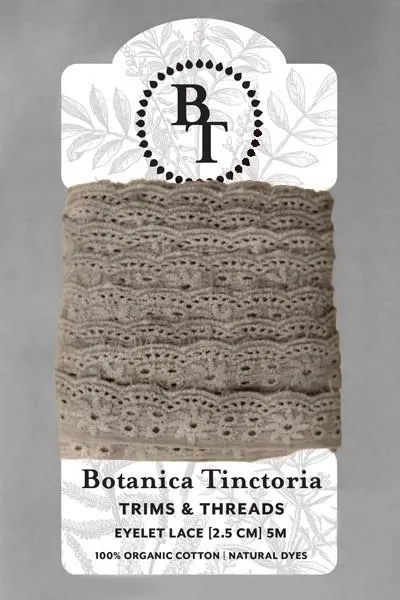 Vegetable Dyed Eyelet Lace-25mm