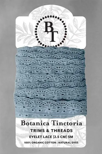 Vegetable Dyed Eyelet Lace-25mm