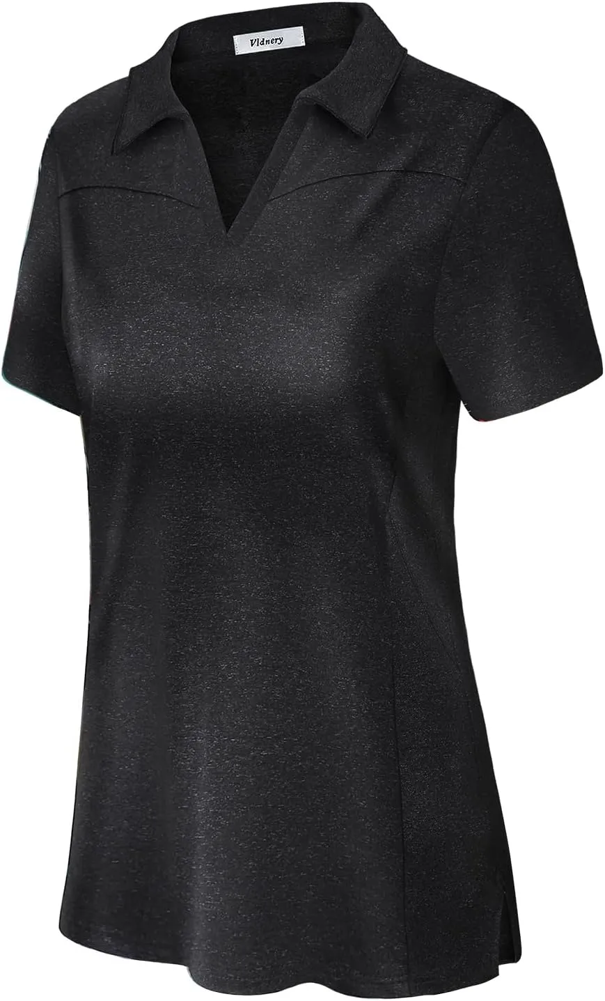 Vldnery Womens Golf Polo Shirts Moisture Wicking Running Workout Tops Print Short Sleeve Tennis Clothes Loose Fit