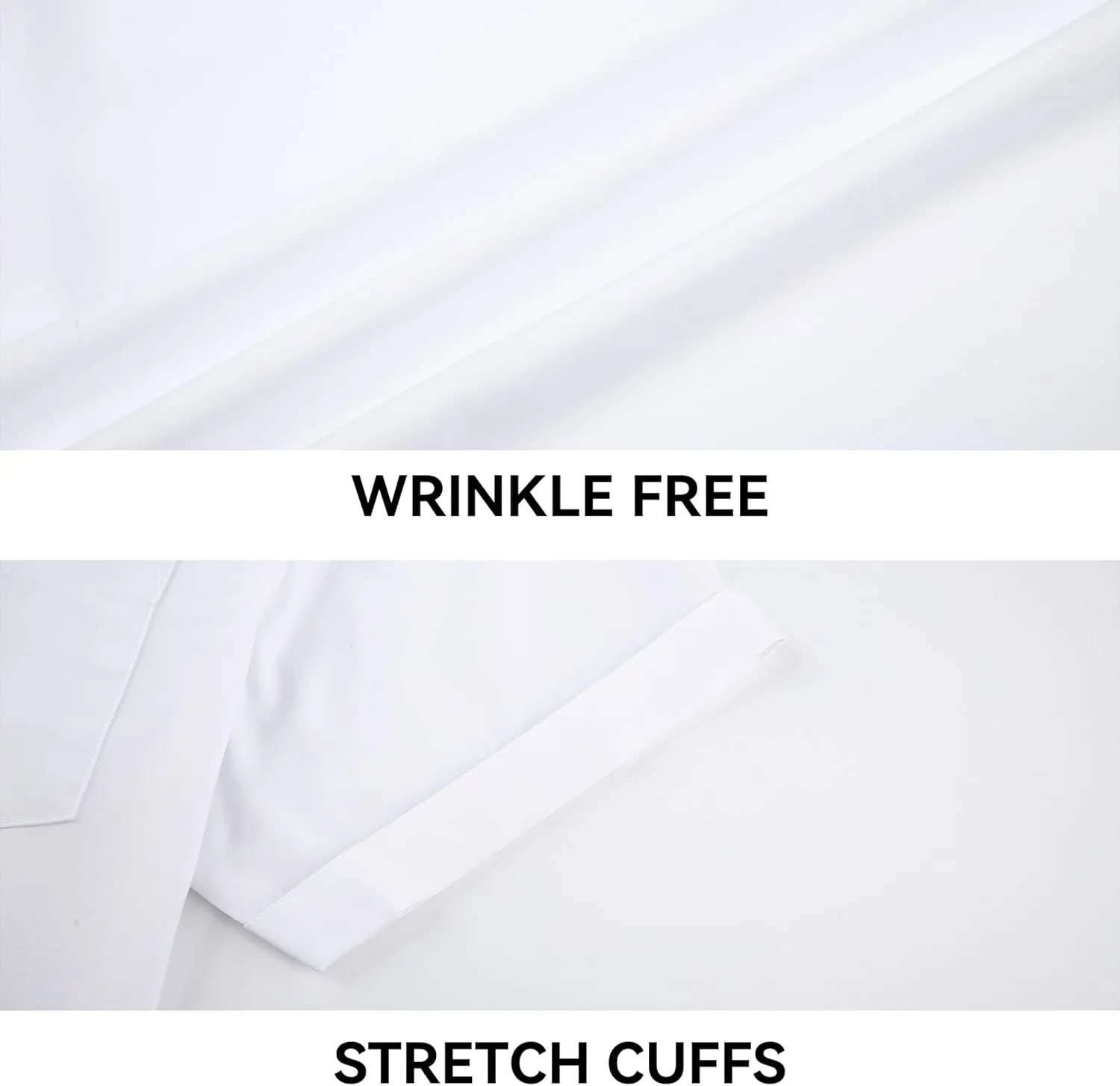 WARHORSEE Mens Dress Shirts Short Sleeve Performance 4-Way Stretch Wrinkle Free Casual Button Down Shirt