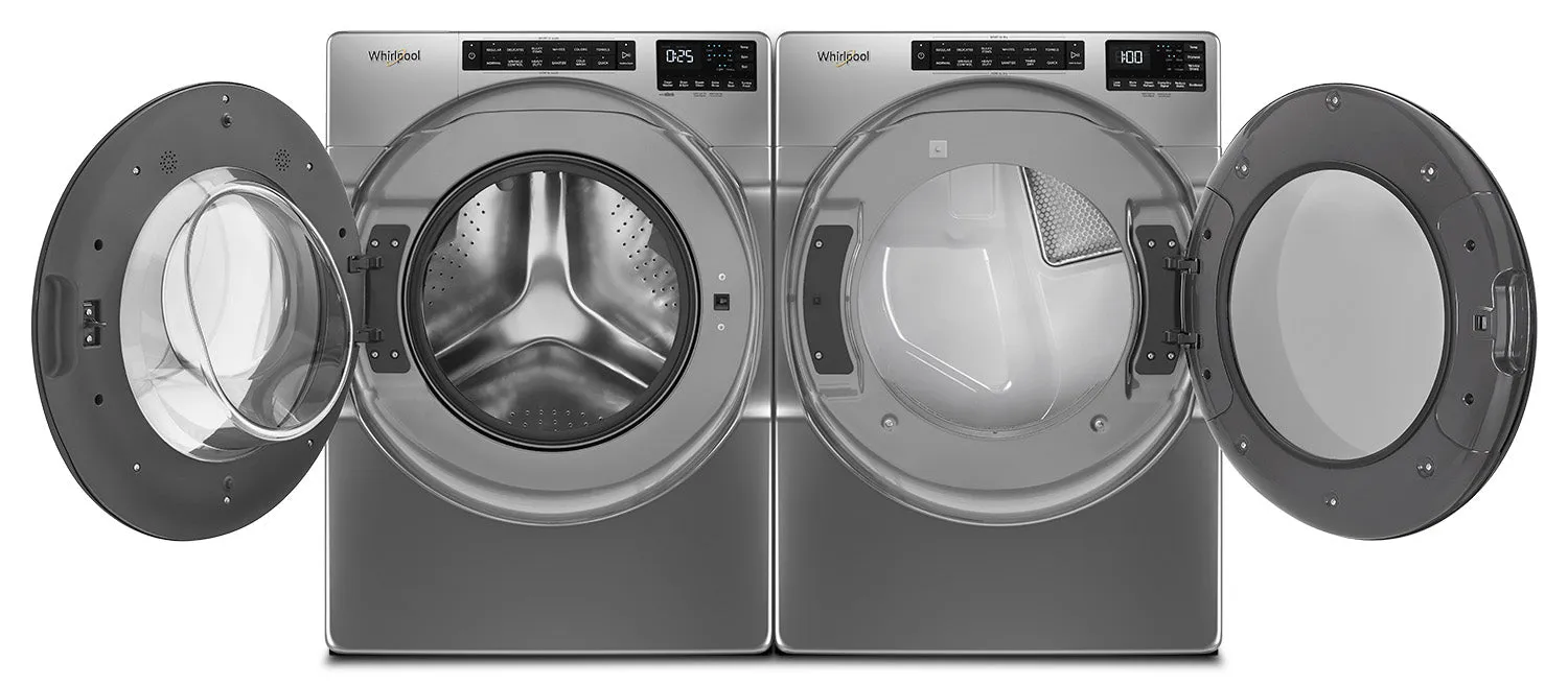 Whirlpool Chrome Shadow Front-Load Washer (5.8 cu. ft.) & Gas Dryer (7.4 cu. ft.) - WFW6605MC/WGD6605MC