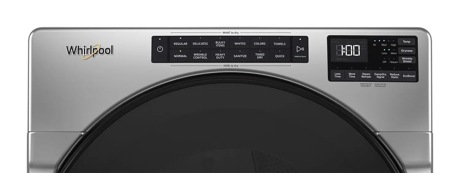 Whirlpool Chrome Shadow Front-Load Washer (5.8 cu. ft.) & Gas Dryer (7.4 cu. ft.) - WFW6605MC/WGD6605MC