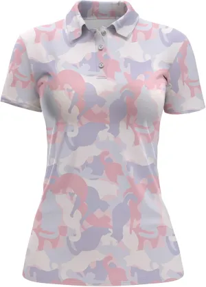 Womens Golf Shirt Funny Polo Shirts for Women Crazy Golf Outfit, Small, Aop-wpol-64653