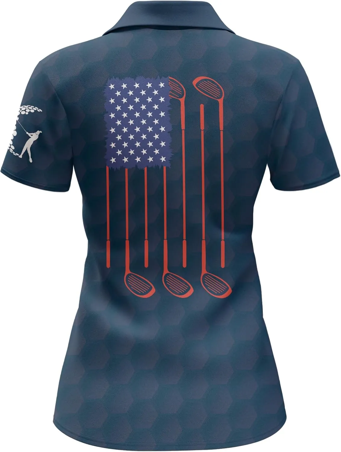 Womens Golf Shirt Funny Polo Shirts for Women Crazy Golf Outfit, Small, Aop-wpol-64653