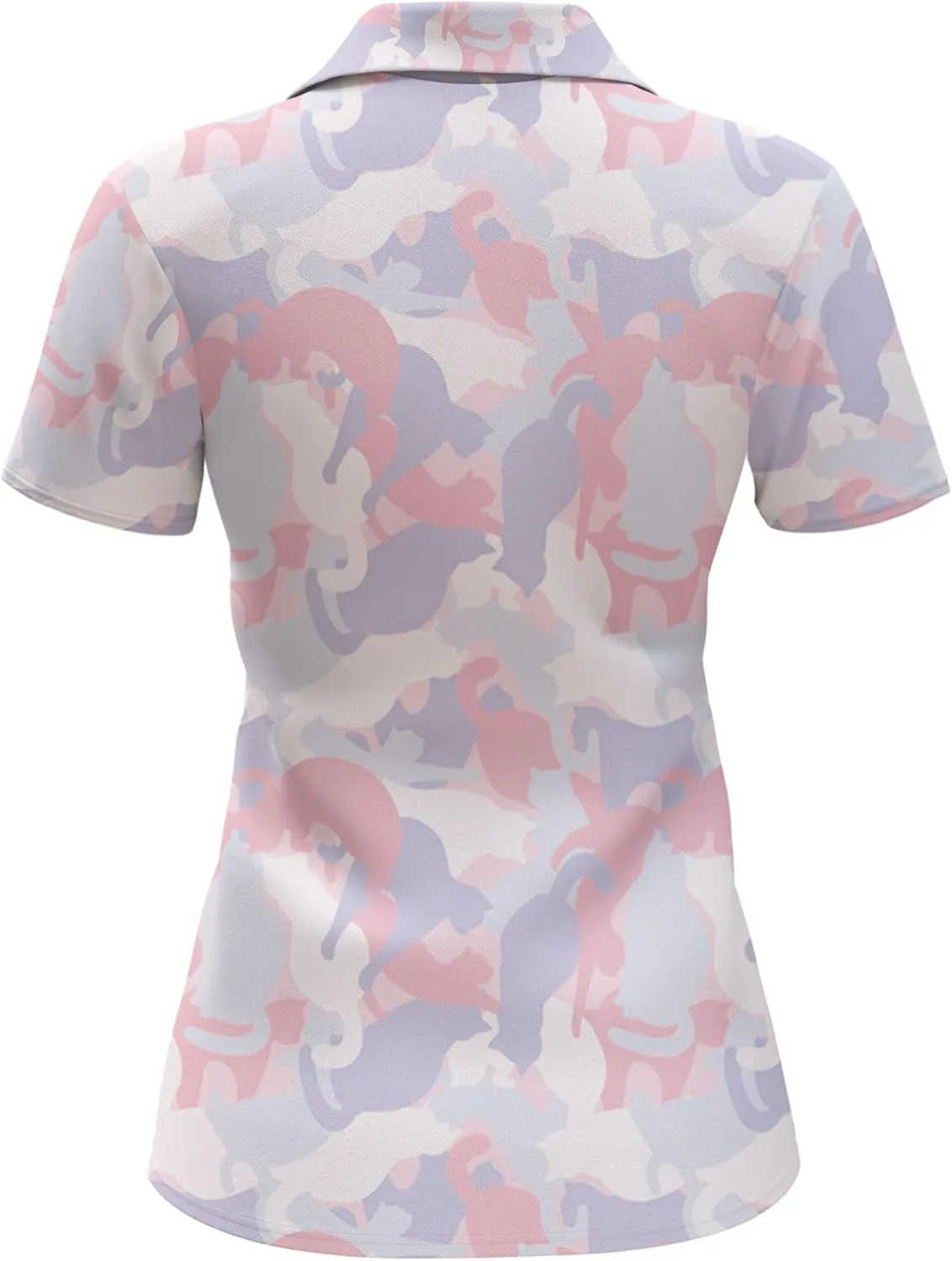 Womens Golf Shirt Funny Polo Shirts for Women Crazy Golf Outfit, Small, Aop-wpol-64653