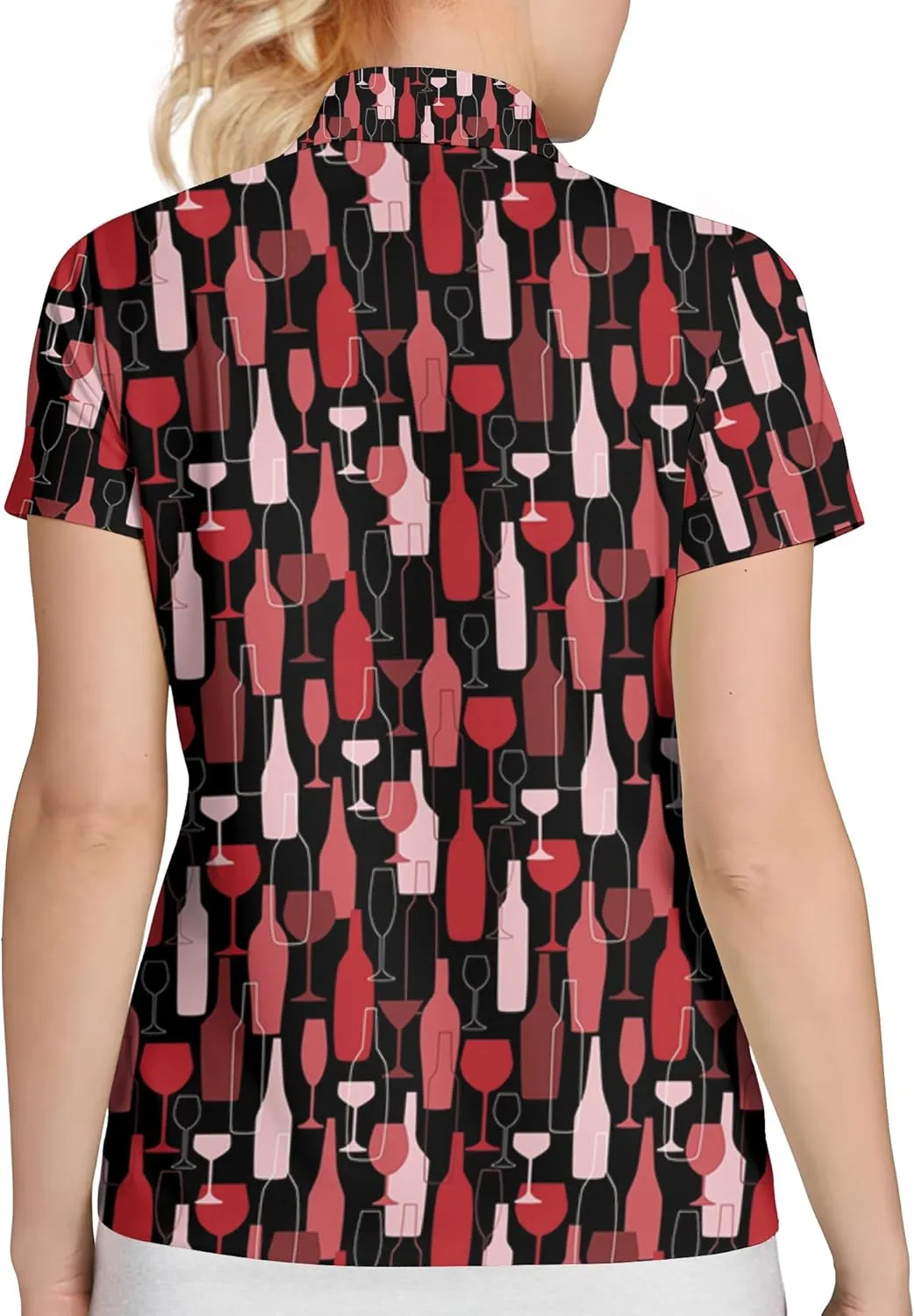 Womens Golf Shirt Funny Polo Shirts for Women Golf Outfit Crazy Gifts