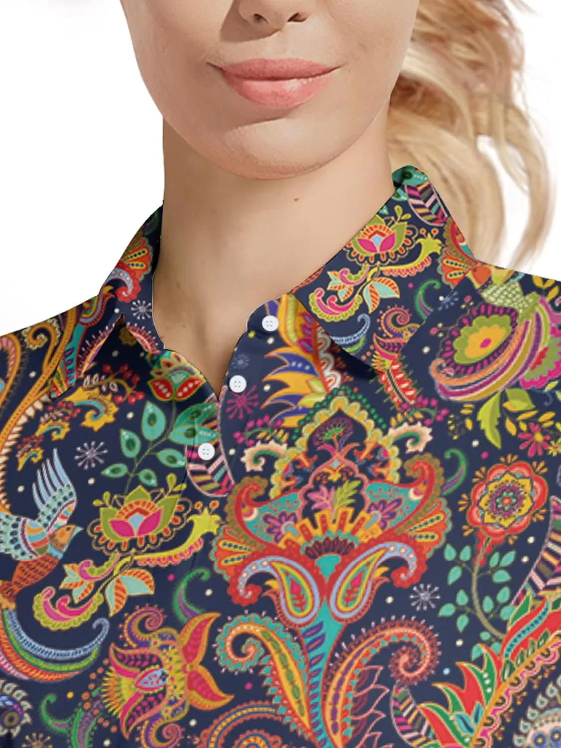 Womens Golf Shirt Funny Polo Shirts for Women Golf Outfit Crazy Gifts