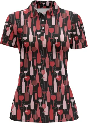 Womens Golf Shirt Funny Polo Shirts for Women Golf Outfit Crazy Gifts