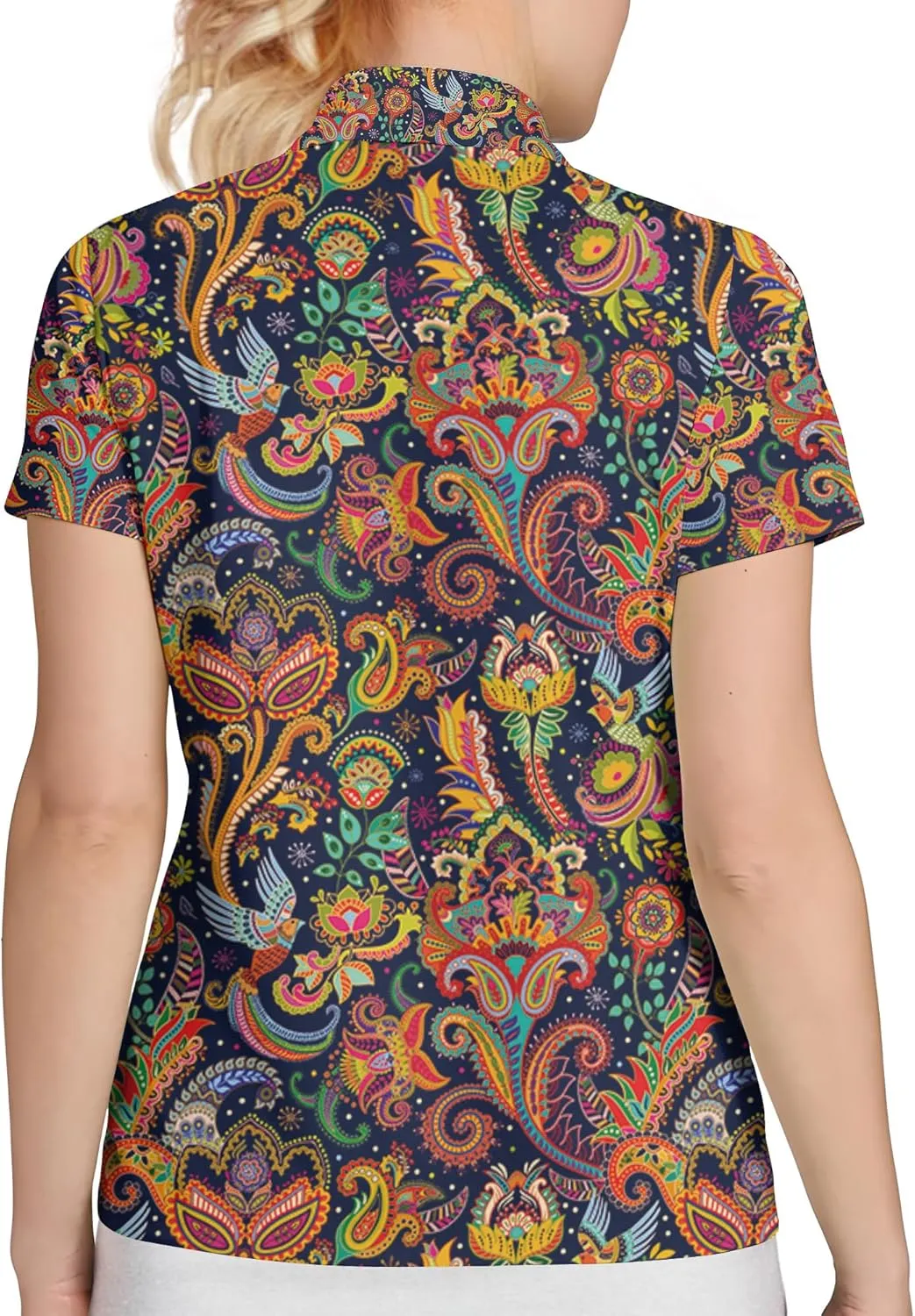 Womens Golf Shirt Funny Polo Shirts for Women Golf Outfit Crazy Gifts
