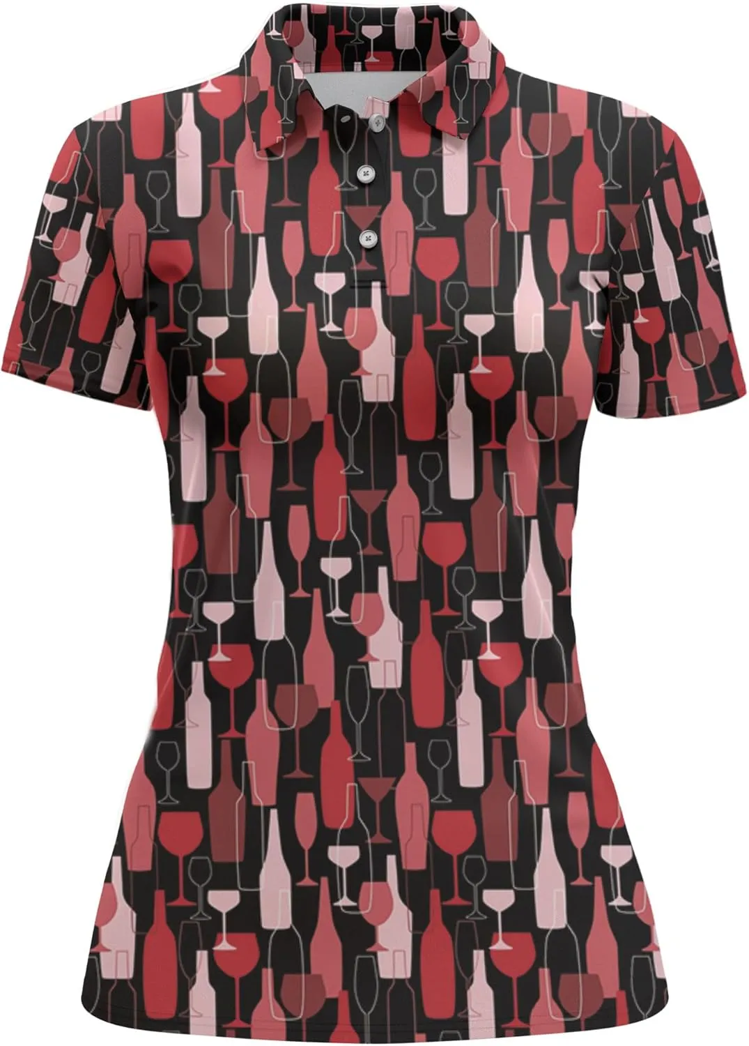 Womens Golf Shirt Funny Polo Shirts for Women Golf Outfit Crazy Gifts