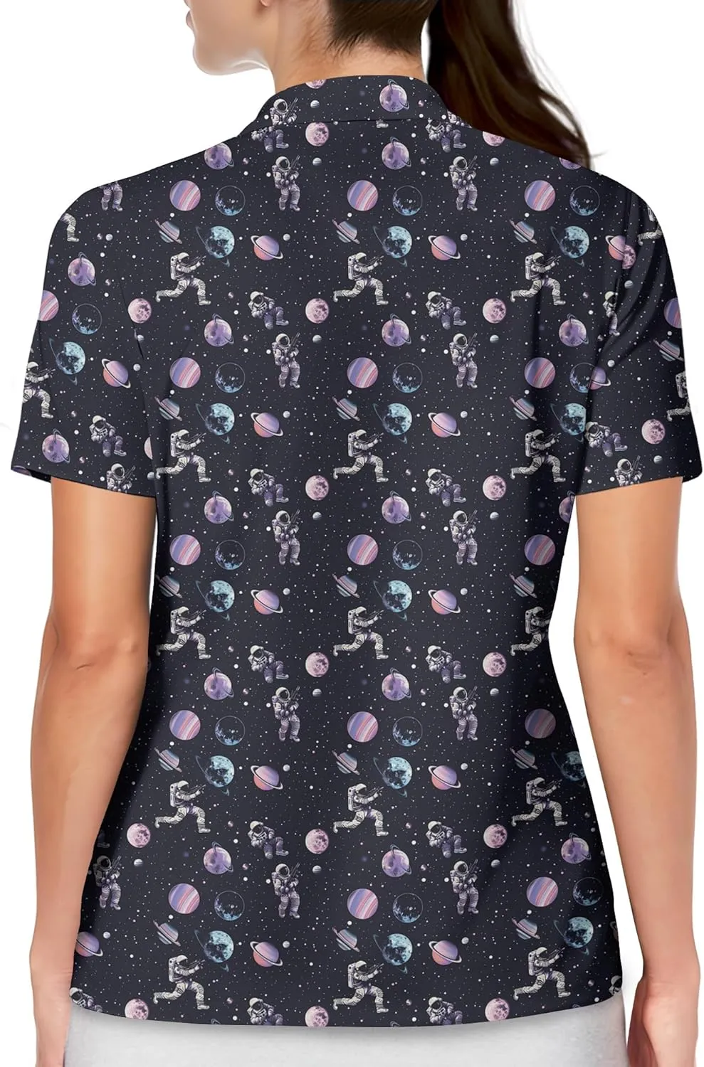 Womens Golf Shirt Funny Polo Shirts for Women Short Sleeve Golf Outfit