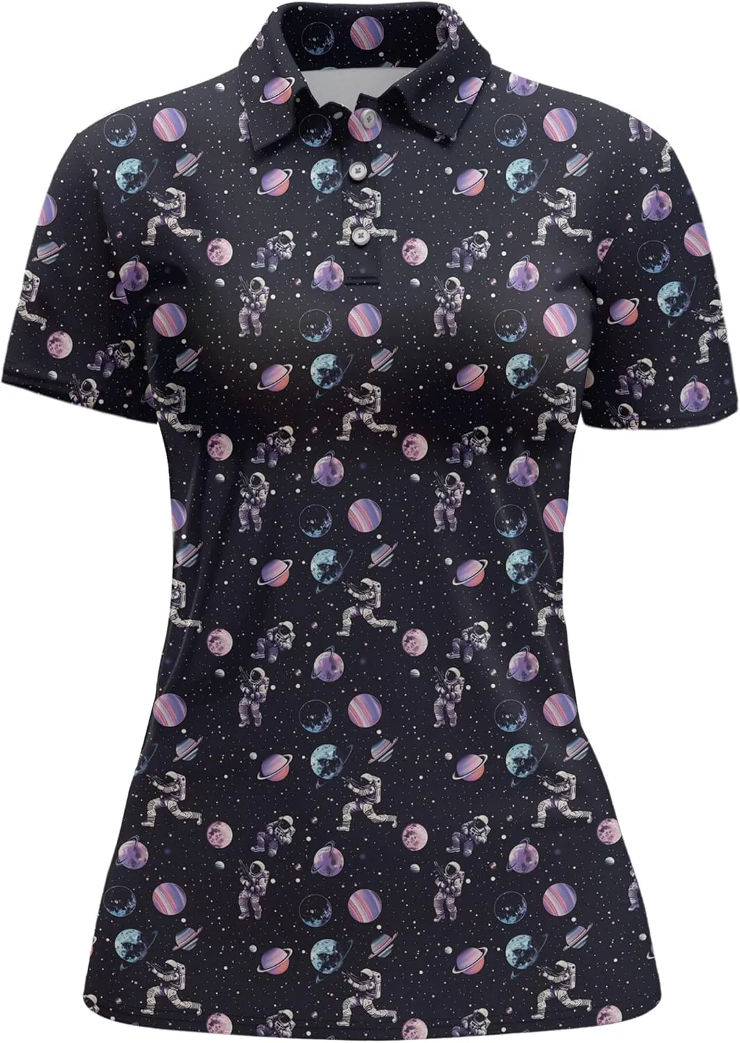 Womens Golf Shirt Funny Polo Shirts for Women Short Sleeve Golf Outfit