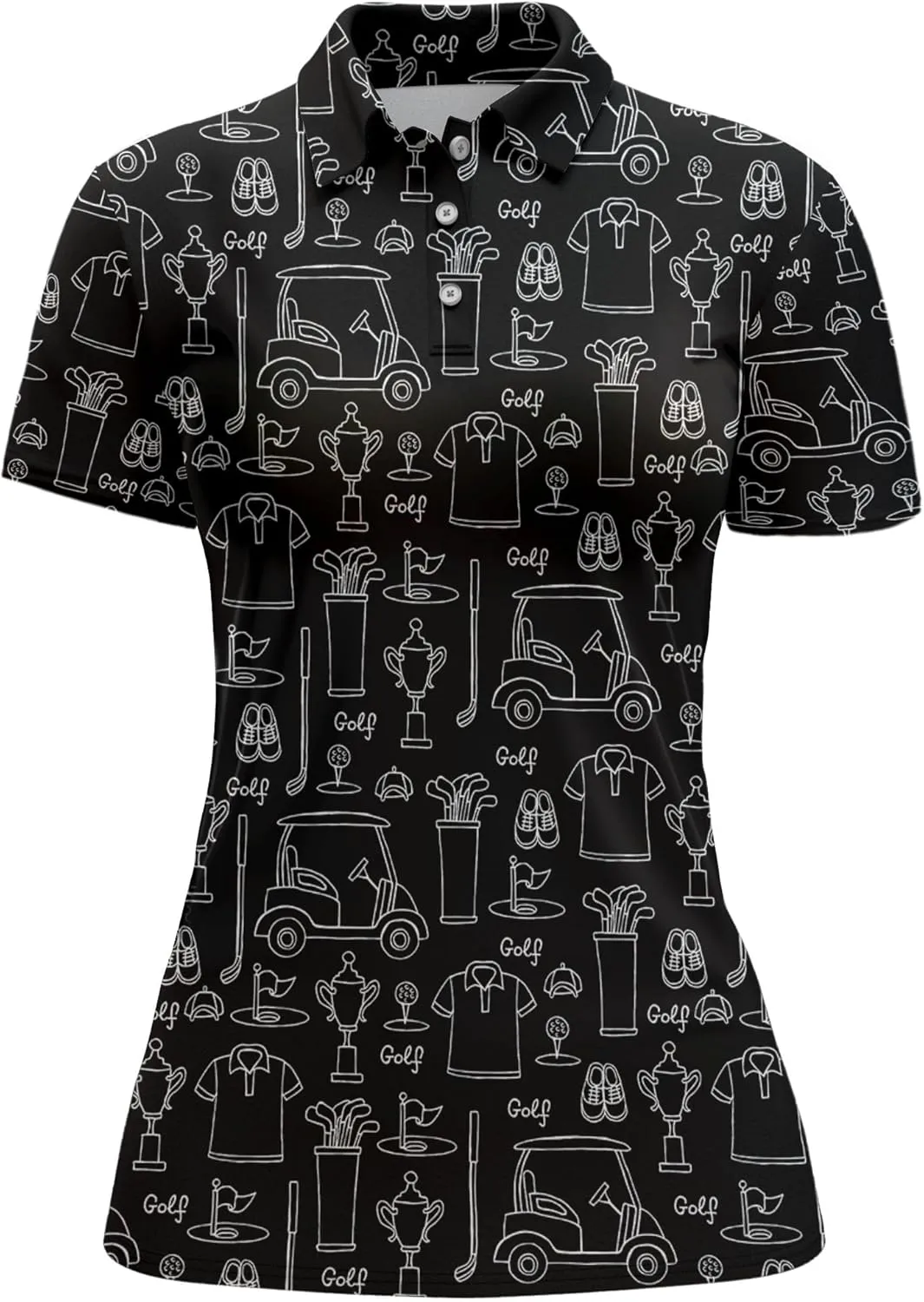 Womens Golf Shirt Polo Shirts for Women Golf Outfit Funny Gifts