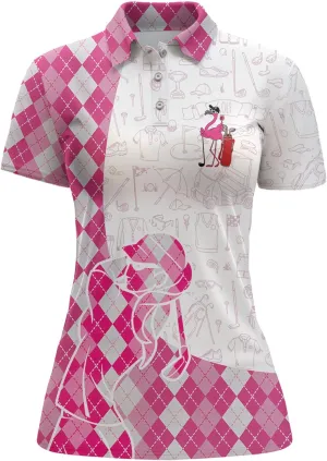 Womens Golf Shirt Polo Shirts for Women Golf Outfit Funny Gifts