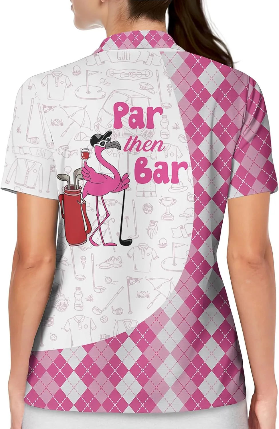 Womens Golf Shirt Polo Shirts for Women Golf Outfit Funny Gifts
