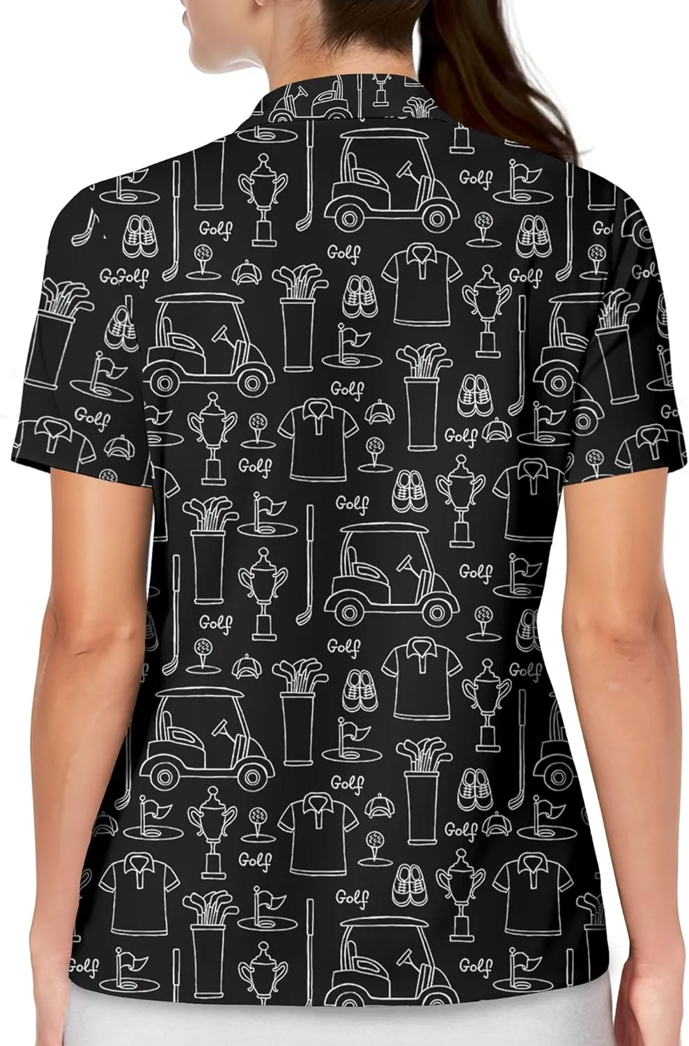 Womens Golf Shirt Polo Shirts for Women Golf Outfit Funny Gifts