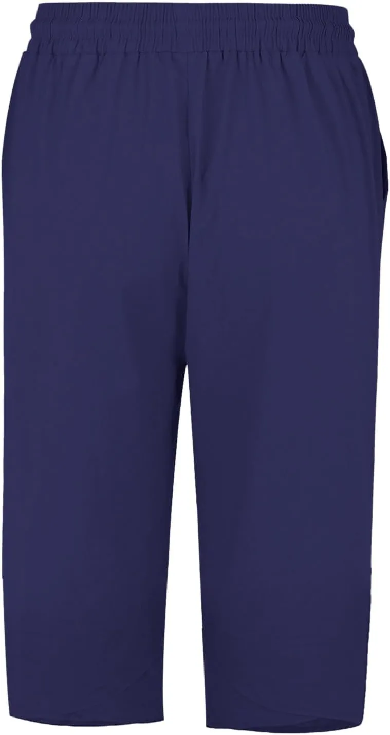 Women's Linen Pants Wide Leg Work Dress Pants Drawstring Casual Solid Color Shorts Cotton Linen Pants Casual 2025