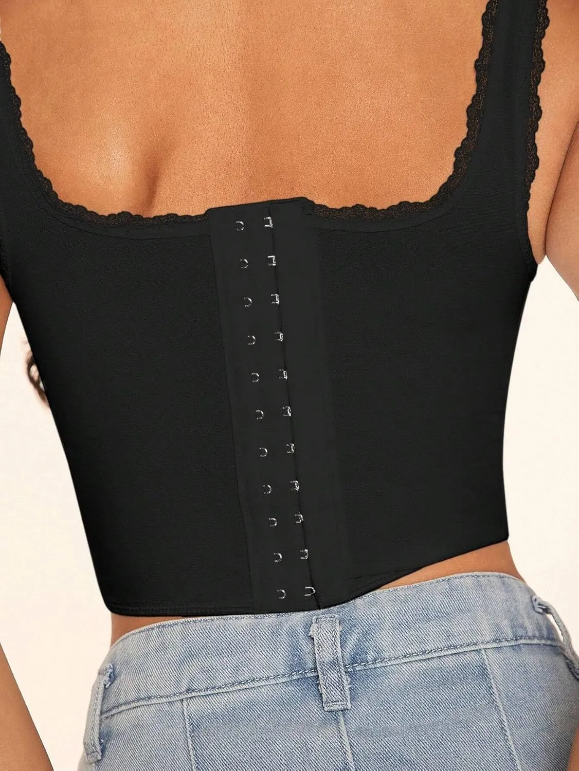 Women's Shirts Lace Trim Collar Camisole Fashion Camis Tank Tops