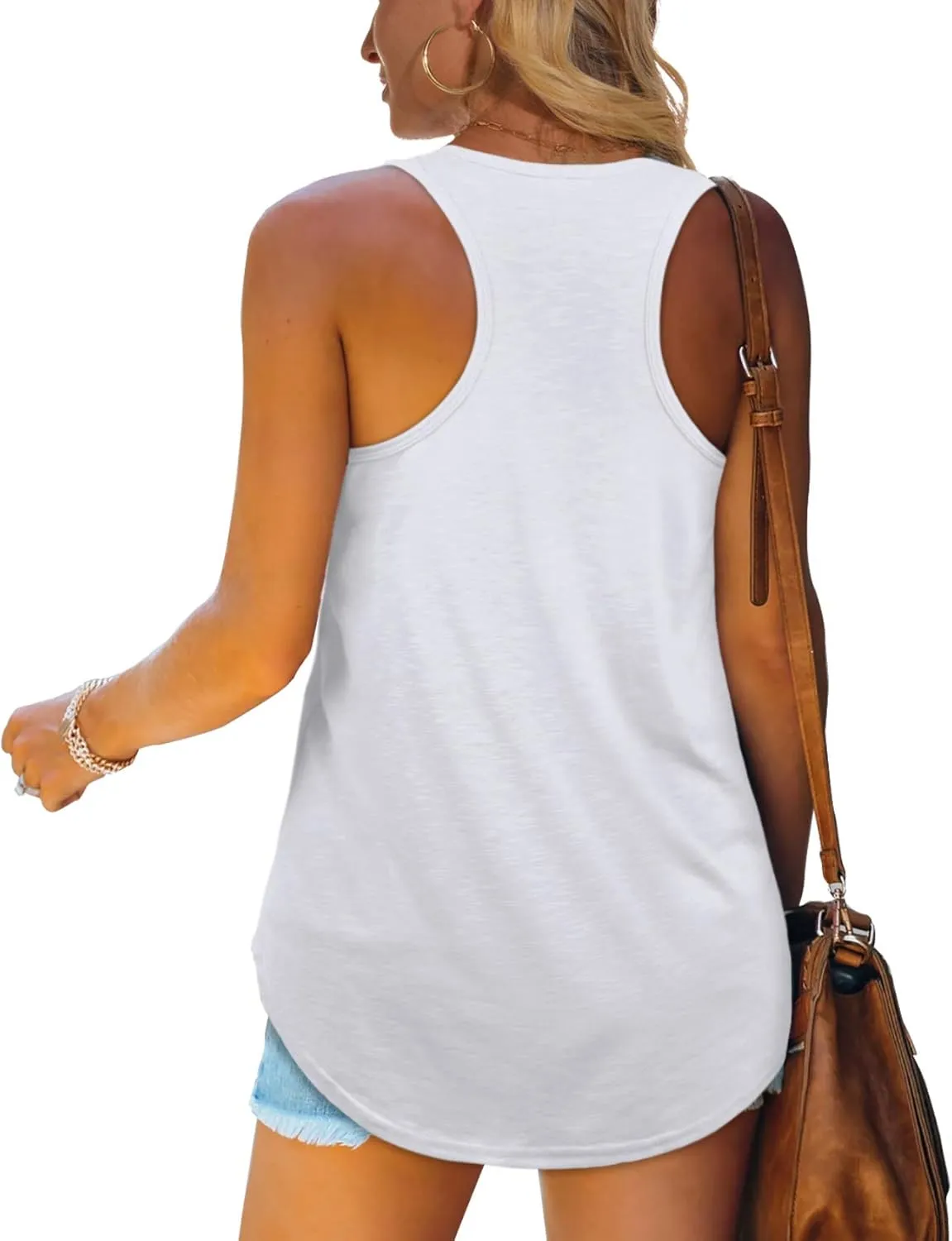 Womens Tank Tops Racerback Loose Shirts for Women Summer