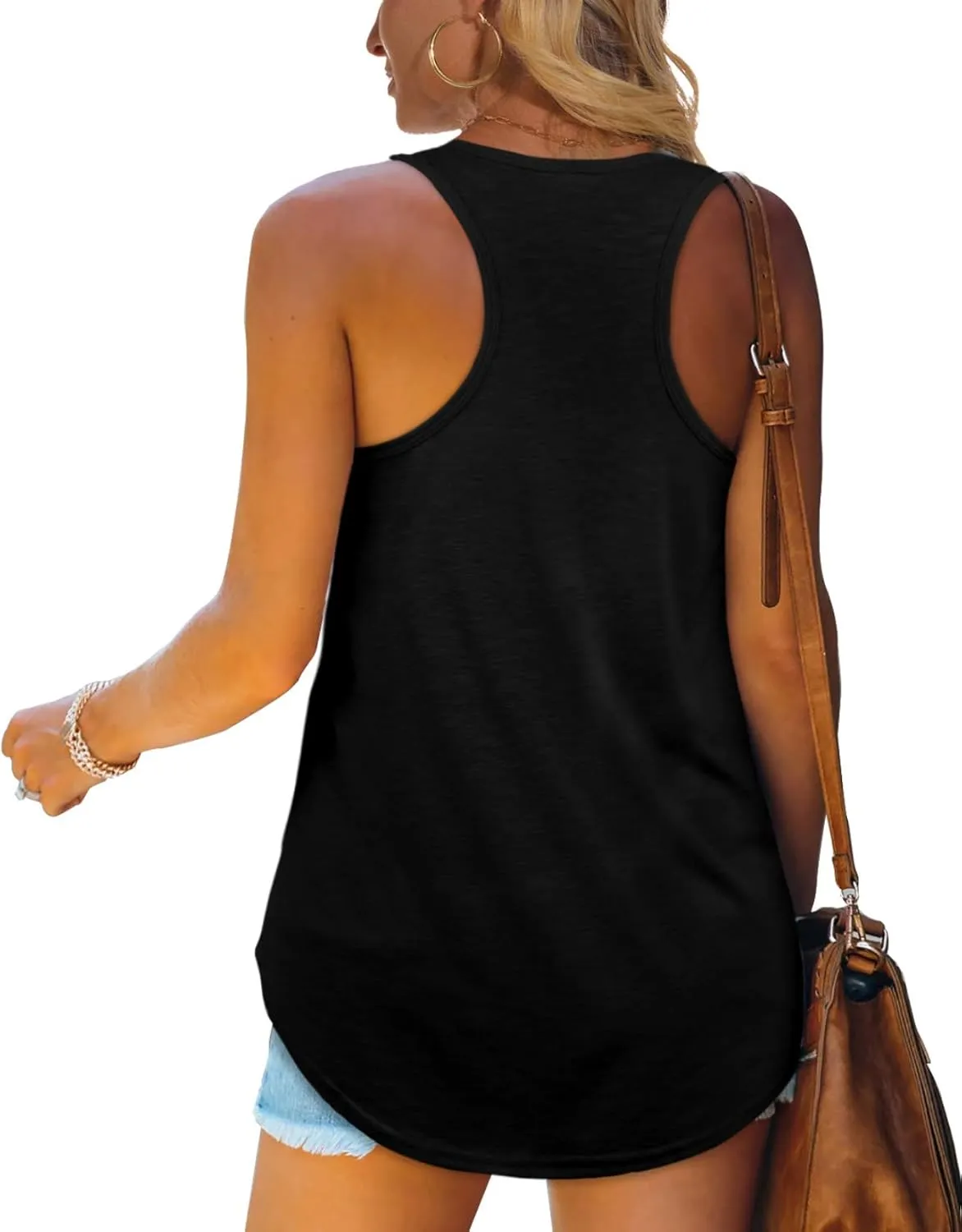 Womens Tank Tops Racerback Loose Shirts for Women Summer