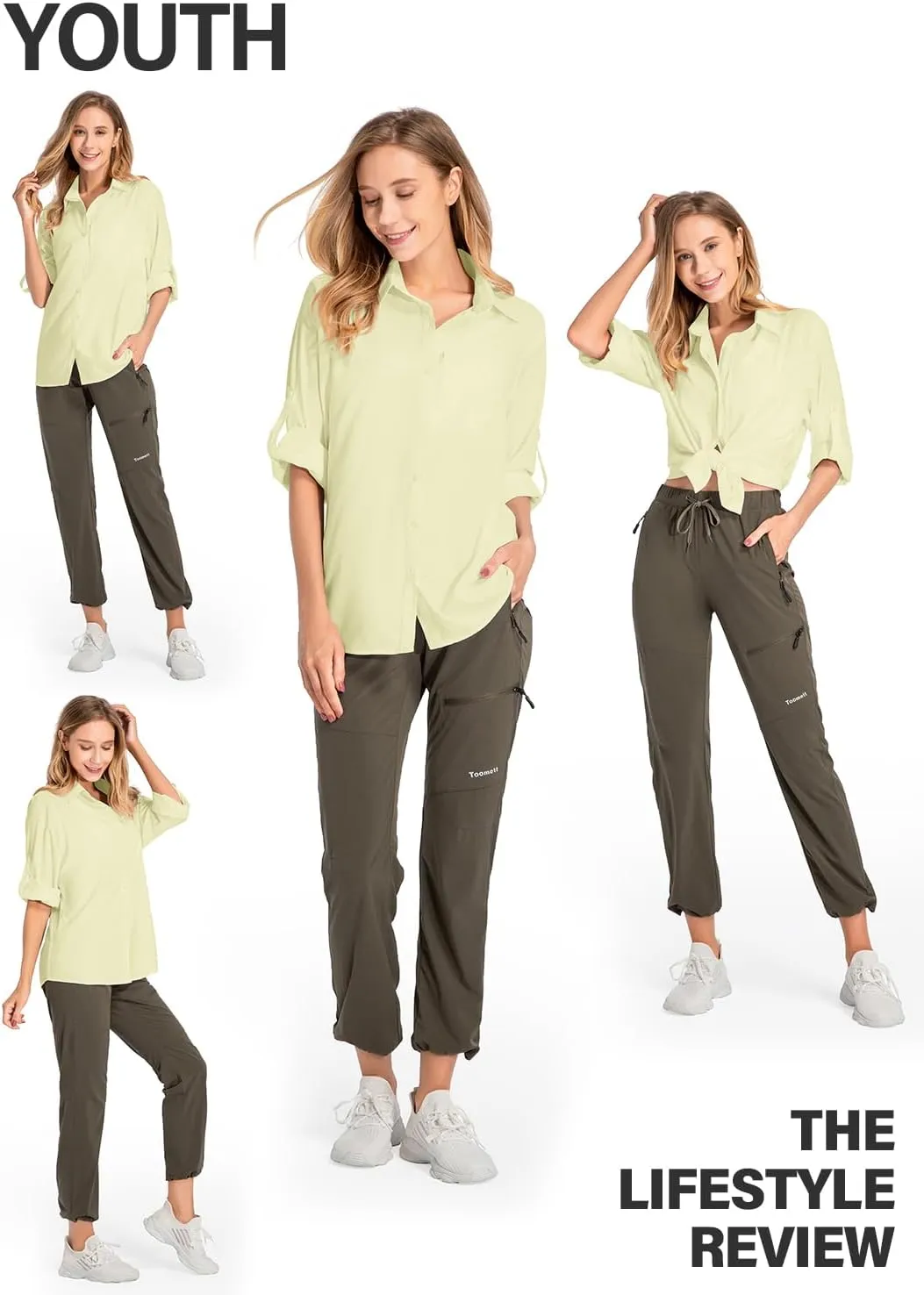 Women's UPF 50 Long Sleeve Sun Protection Shirts Quick Dry Outdoor Fishing Hiking Travel Shirt