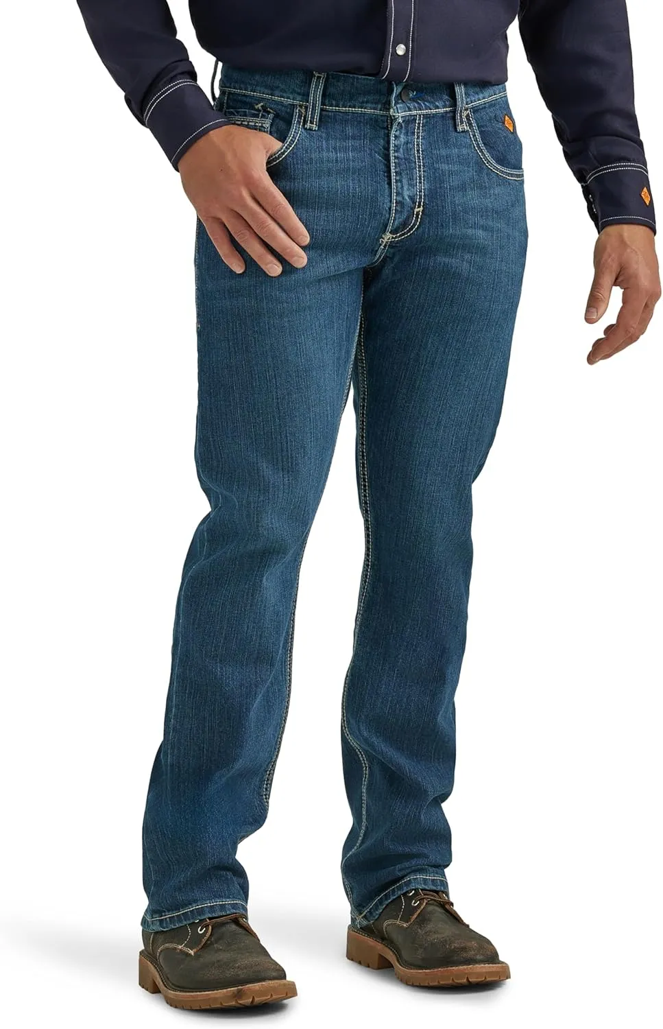 Wrangler Men's Fr Flame-Resistant Retro Slim Boot Jean