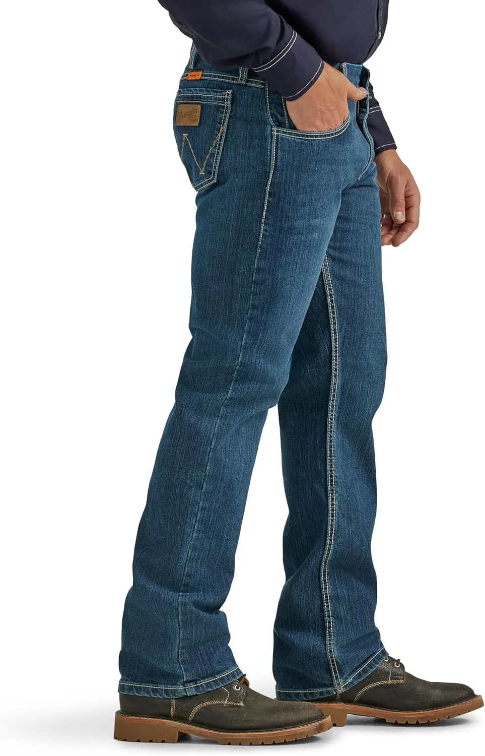 Wrangler Men's Fr Flame-Resistant Retro Slim Boot Jean