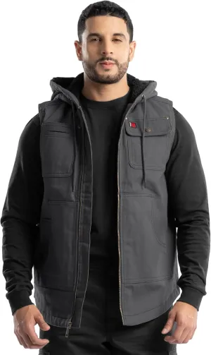 Wrangler Men's Sherpa Lined Vest with Hood