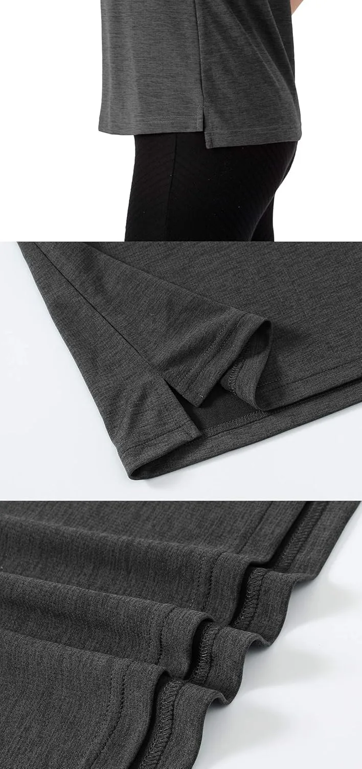 YSENTO Women's Golf Apparel Shirts Clothes Outfits Sleeveless 1/4 Zip Collarless Dry Fit UPF 50  Tennis Polo Tank Tops