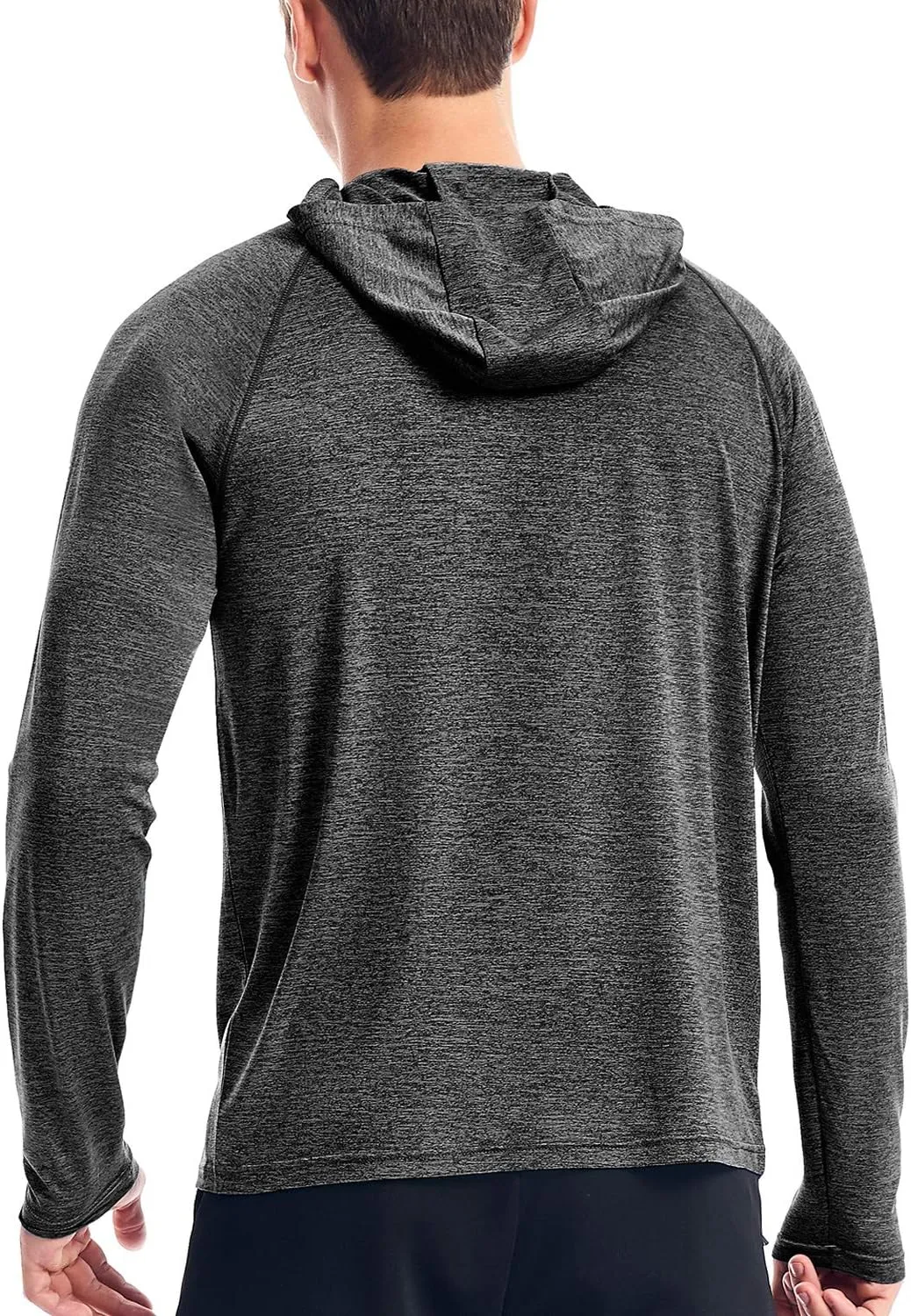 Zengjo Men's Lightweight Pullover Hoodie - Hooded Long Sleeve Workout Shirts
