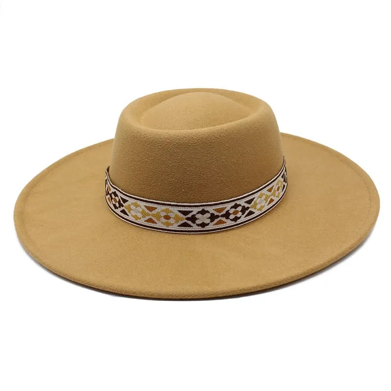 Zurich Wide Brimmed Porkpie Hat