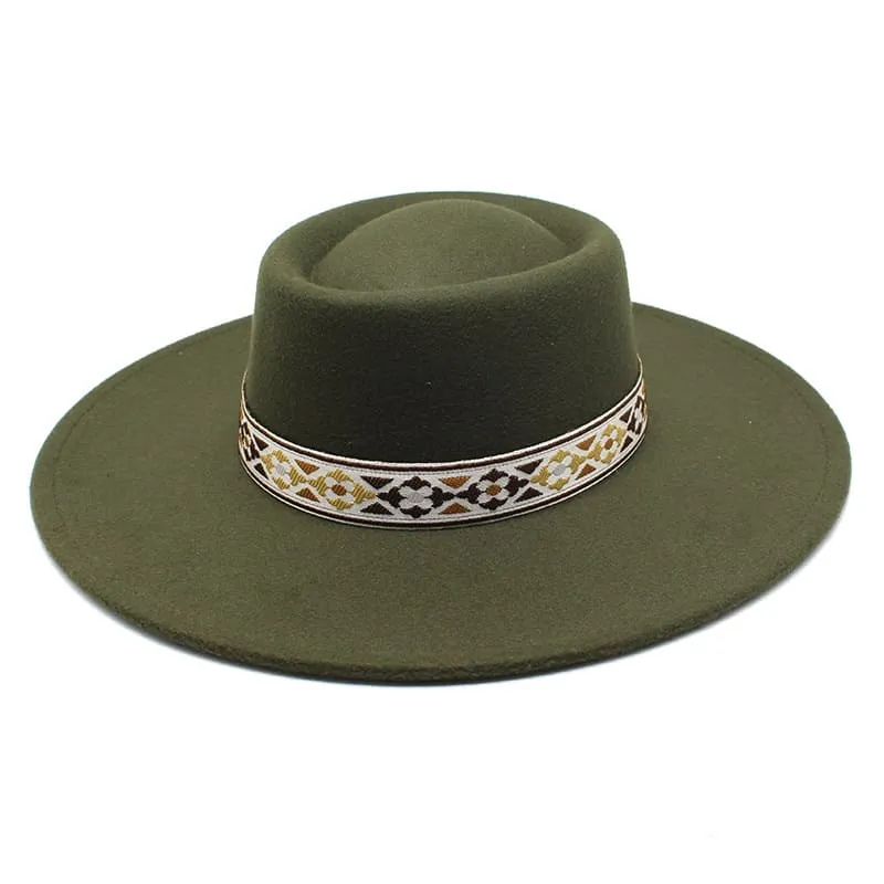 Zurich Wide Brimmed Porkpie Hat