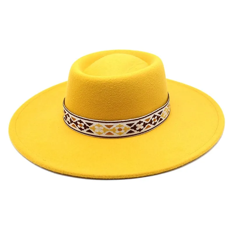 Zurich Wide Brimmed Porkpie Hat
