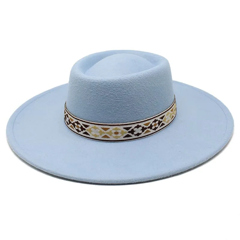 Zurich Wide Brimmed Porkpie Hat