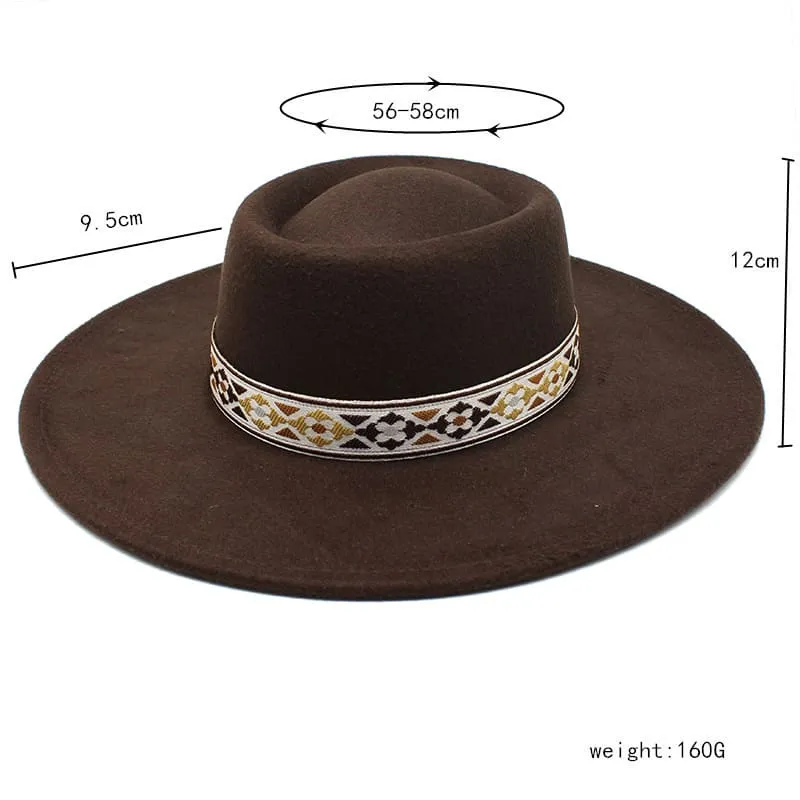 Zurich Wide Brimmed Porkpie Hat