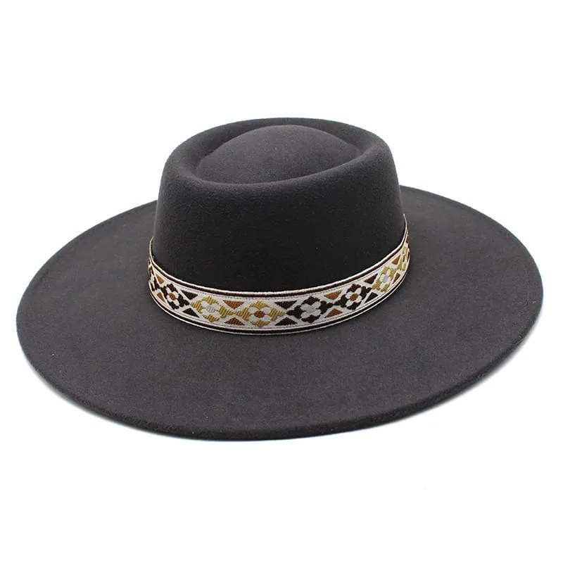 Zurich Wide Brimmed Porkpie Hat