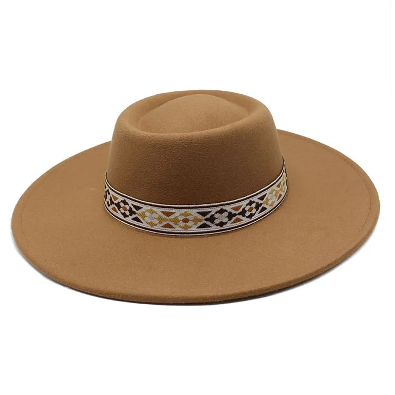 Zurich Wide Brimmed Porkpie Hat