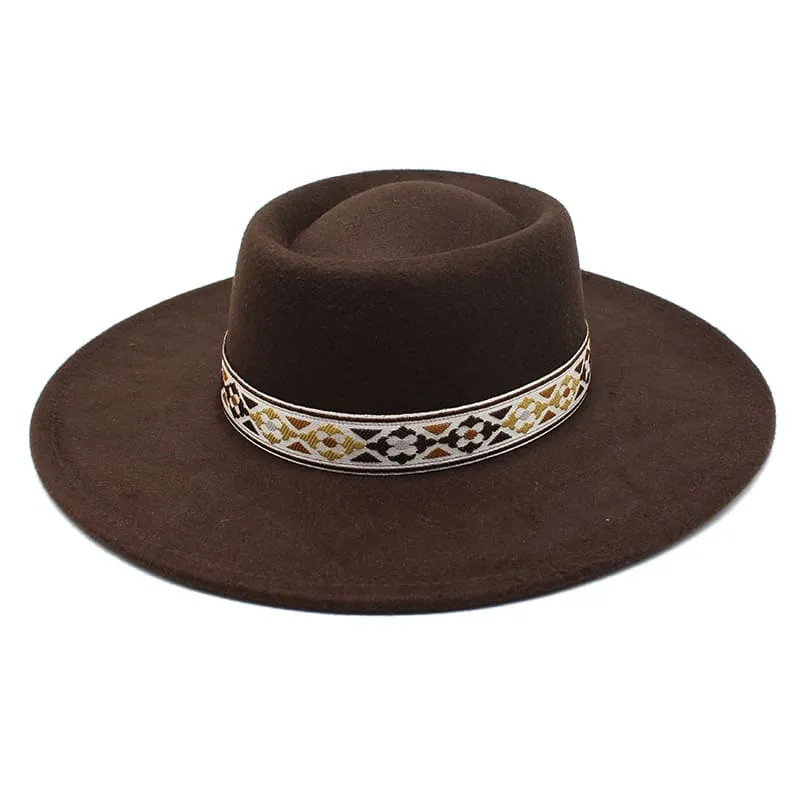 Zurich Wide Brimmed Porkpie Hat