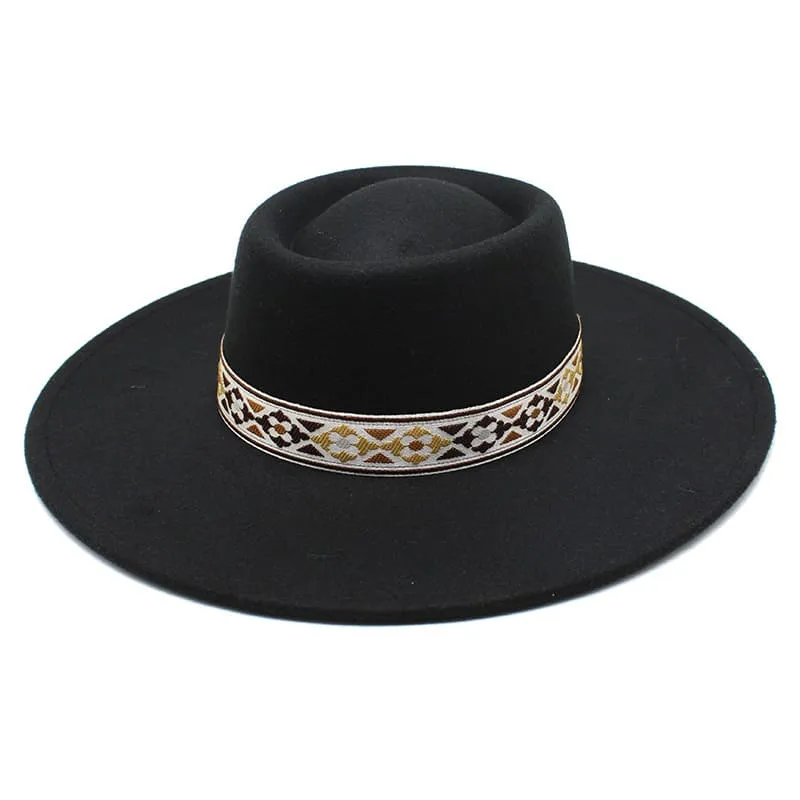 Zurich Wide Brimmed Porkpie Hat