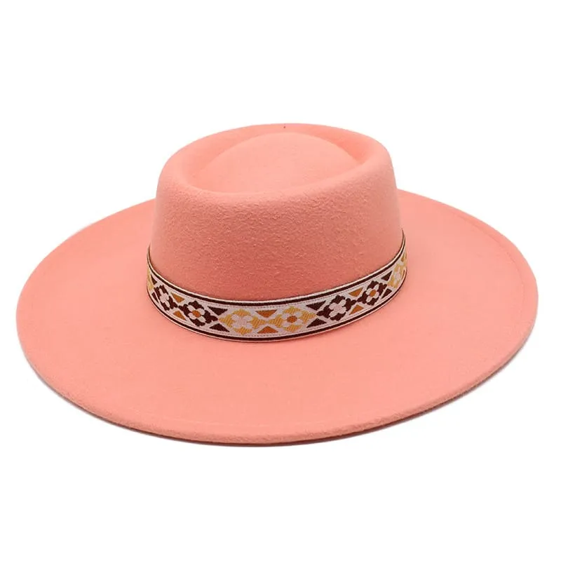 Zurich Wide Brimmed Porkpie Hat